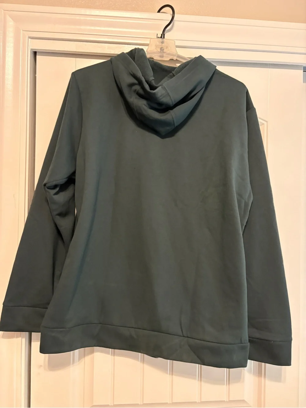 adidas Men's Forest Green Crewneck Hoodie